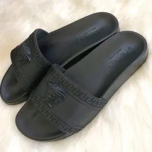 Versace, Men\'s Black Slides 9 1/2 Versace | Shoes | Versace Mens Black Slides 9 2 | Poshmark main image 2
